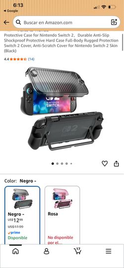 Durable Black Protective Case for Nintendo Switch 2