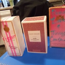 3 Perfumes Juicy Couture, Coach, And Juicy, Guess Purse, And Michael Kors Wallet