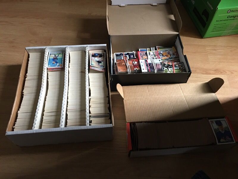 Baseball and football cards