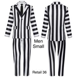 Beetlejuice Men’s Small Halloween Costume with Mask