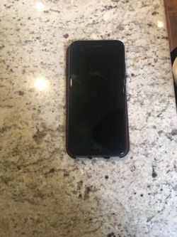 iPhone 7 black with case