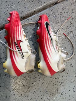 Nike Air Zoom Vapor Cleats Size 7 Red/White