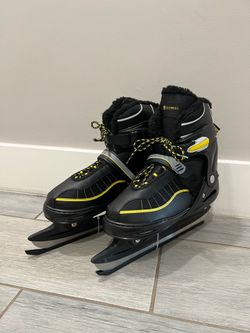 Xiuwoug ..Adjustable Insulated Ice Skates 42-45 XL  Mens 8.5-12. Womens 11-13.5