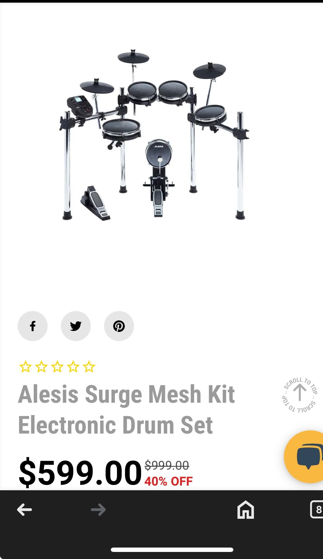 Alesis Surge Electric Drum Set With Chair