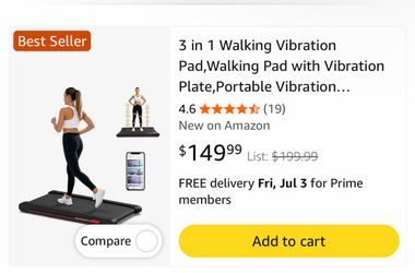 3 in 1 walking pad vibration plate
