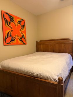 Full/Queen Size Wood Bed Frame