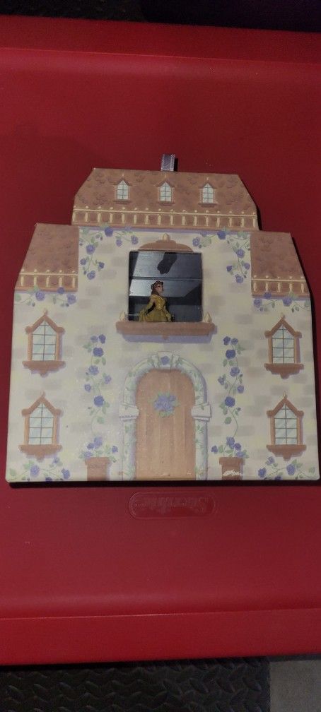 Vintage 1991 Wonderland Music Company Disney Beauty & the Beast Castle Musical Jewelry Box Paper Covered
