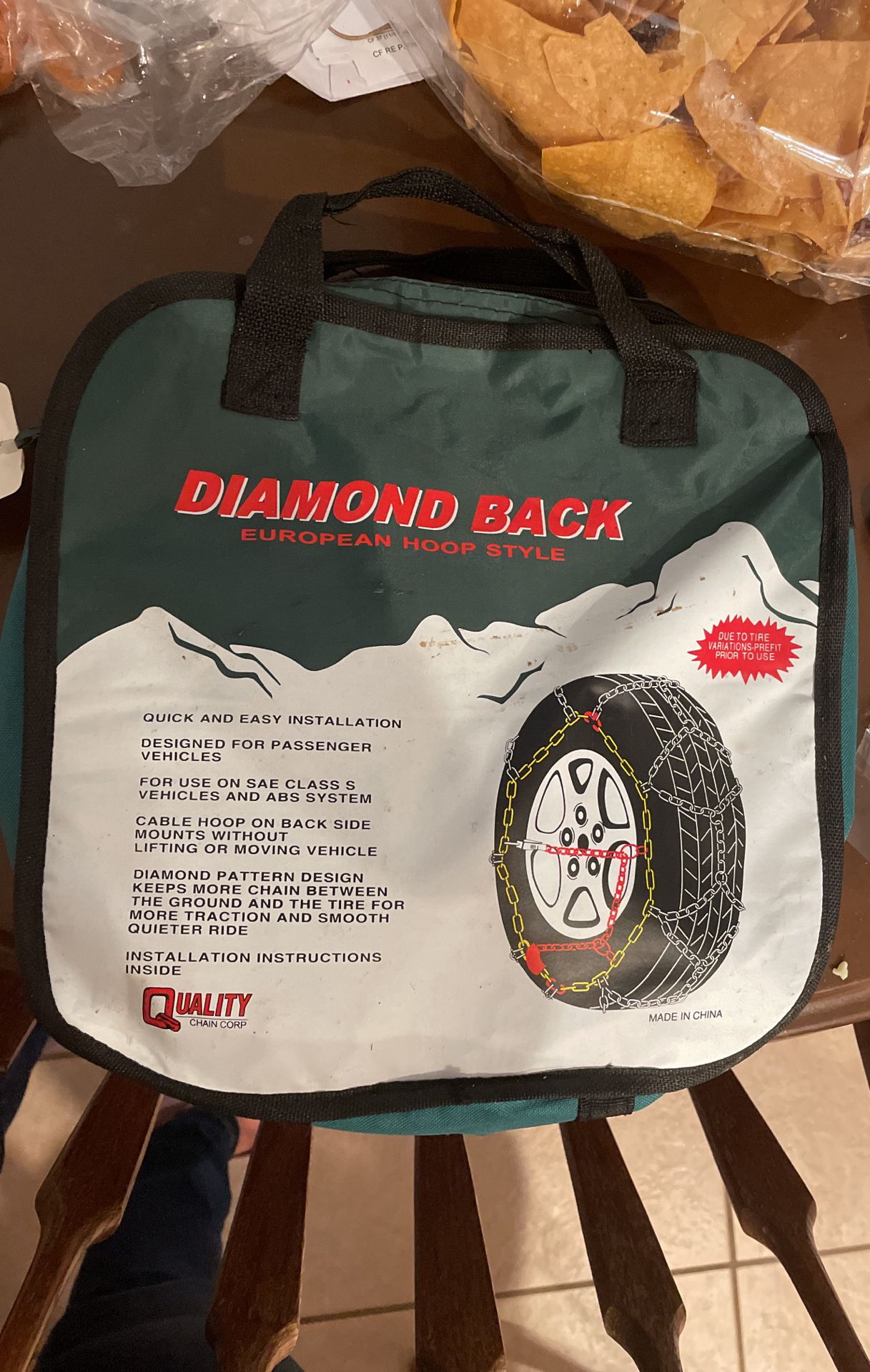 Diamond back 155Q; Tire Snow Chains