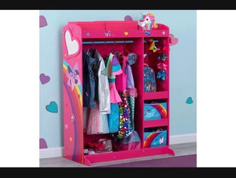 Delta Children JoJo Siwa 3 Shelf Dress and Play Boutique Armoire
