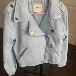 Girl Faux Leather Jacket/ kids Clothes 