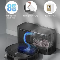 Smart Robot Vacuum Cleaner with Self Emptying Base WiFi Smart App Remote Control
