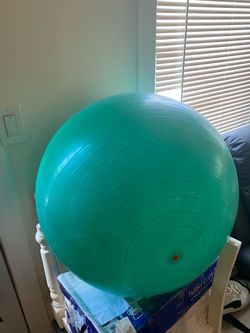 Large Teal Exercise Ball