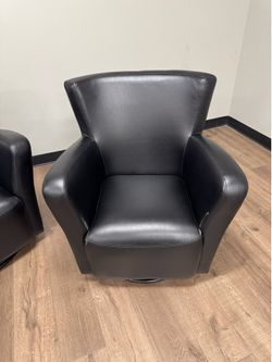 Black leather chair $199 each.