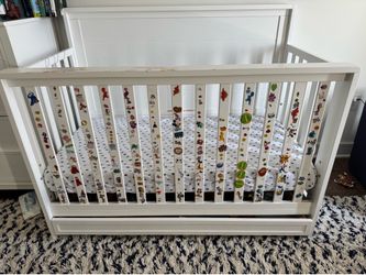 Convertible Crib/Toddler Bed with Storage Drawer - 2 available!
