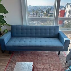 Modern Blue Futon