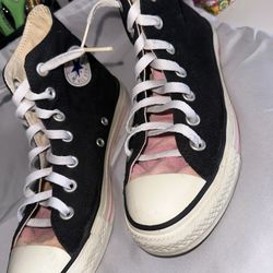 Black & Pink Converse 