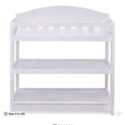 Delta Infant Changing Table with mattress and mattress fitted sheet