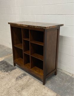 Faux Marble Top Storage Shelf