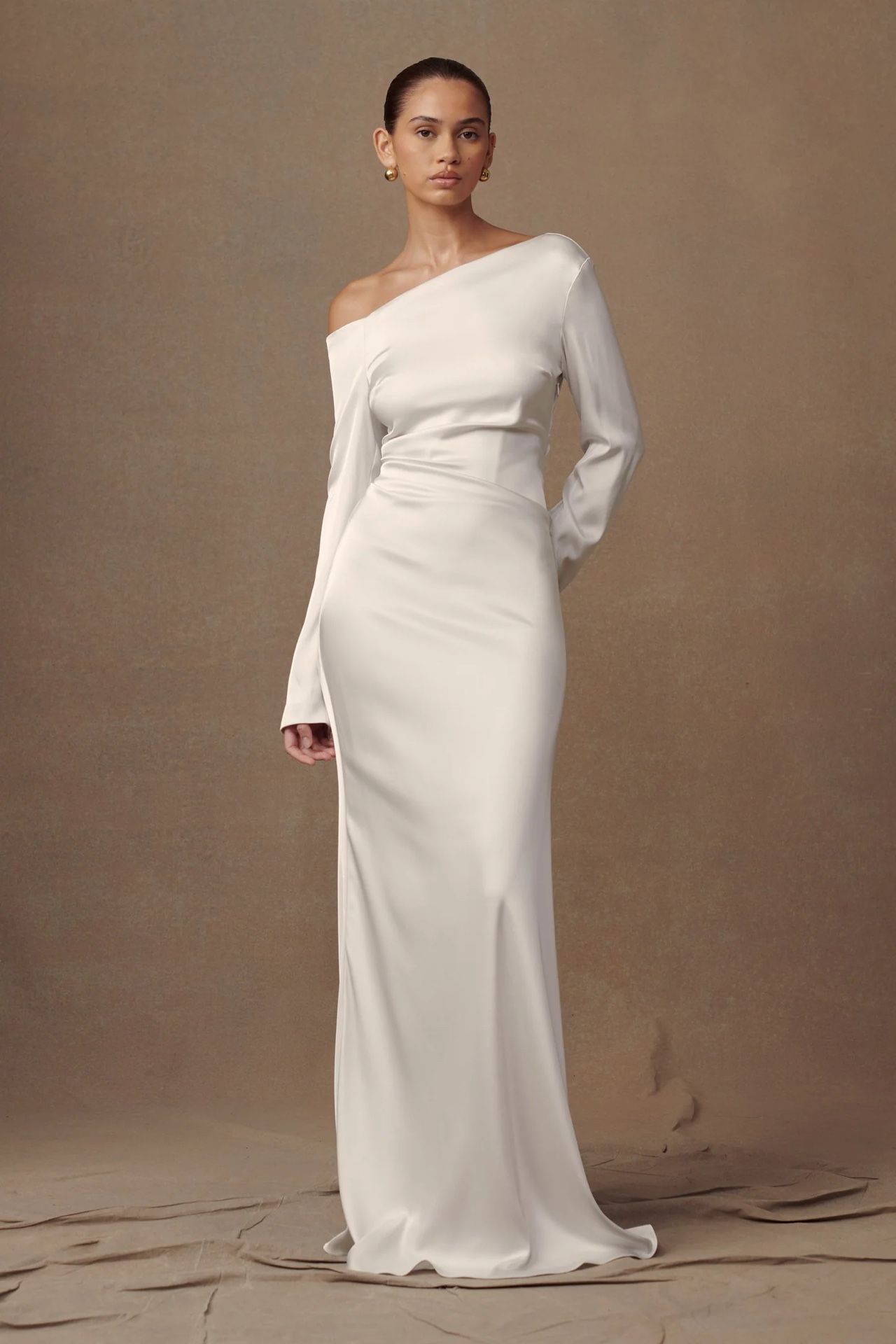 $140obo - Meshki Avery Ivory White Dress SZ L - BRAND NEW