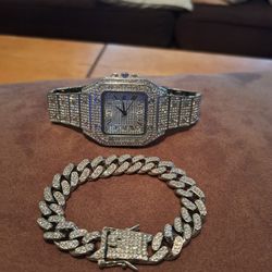 Bracelet Tone Silver Y Wutch