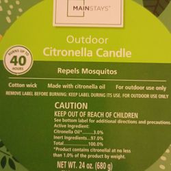 Mosquito Repellent Candle