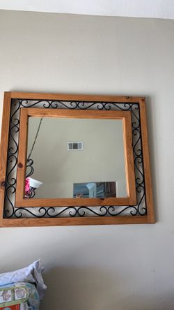Mirror 44x40 Rustic Style