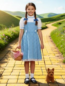 Girl's Wizard of Oz Inspired Dorothy Costume, M