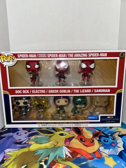 Spiderman 8pack Funko Pop