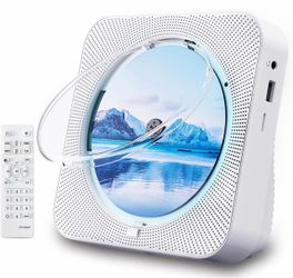 1112S - ZYOKATA Portable CD Player for Home Bluetooth CD Music Player with Speakers CD Players Portable Built-in Speakers Deskto,Remote Control,Timer,
