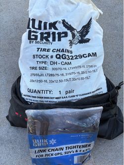 Snow chains for suv or truck tires