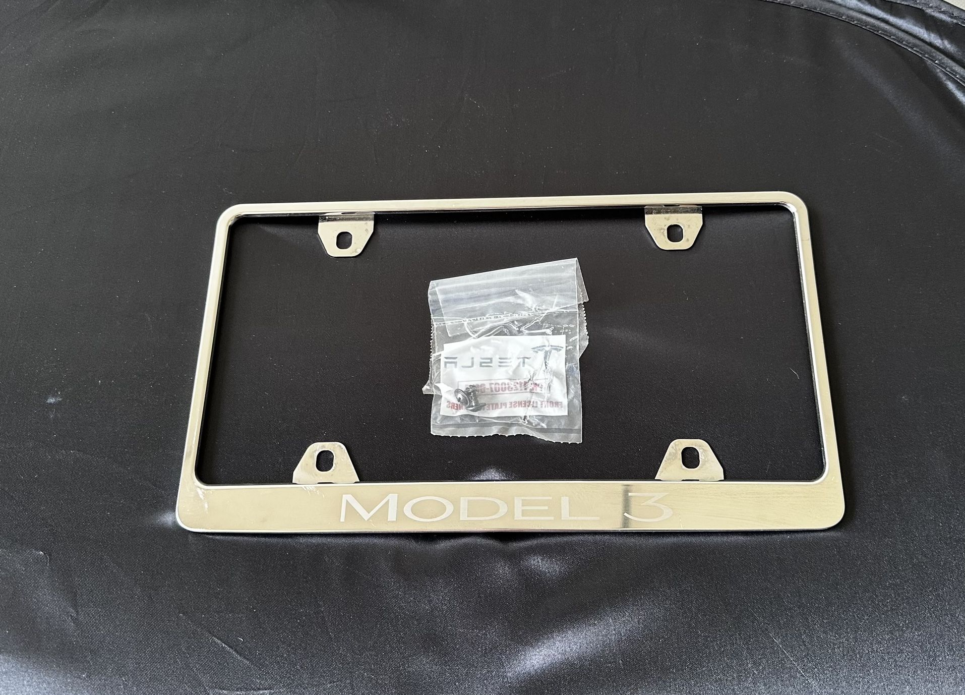 Original Tesla Model 3 License Plate