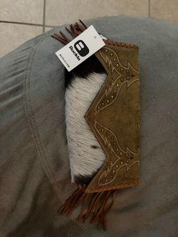 Myra Cowhide Clutch