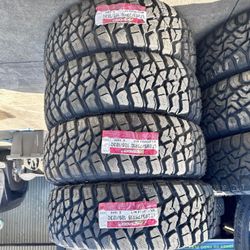 285/75/16 Landspider Mud Terrain Set of New Tires Installed and Balanced Llantas nuevas Instaladas y balanceadas