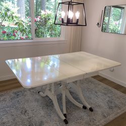 White Antique Dining Table