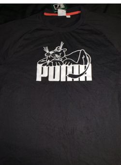 Puma Men's Super Tee 808 Cool Cat Graphic Print T-Shirt Sz L