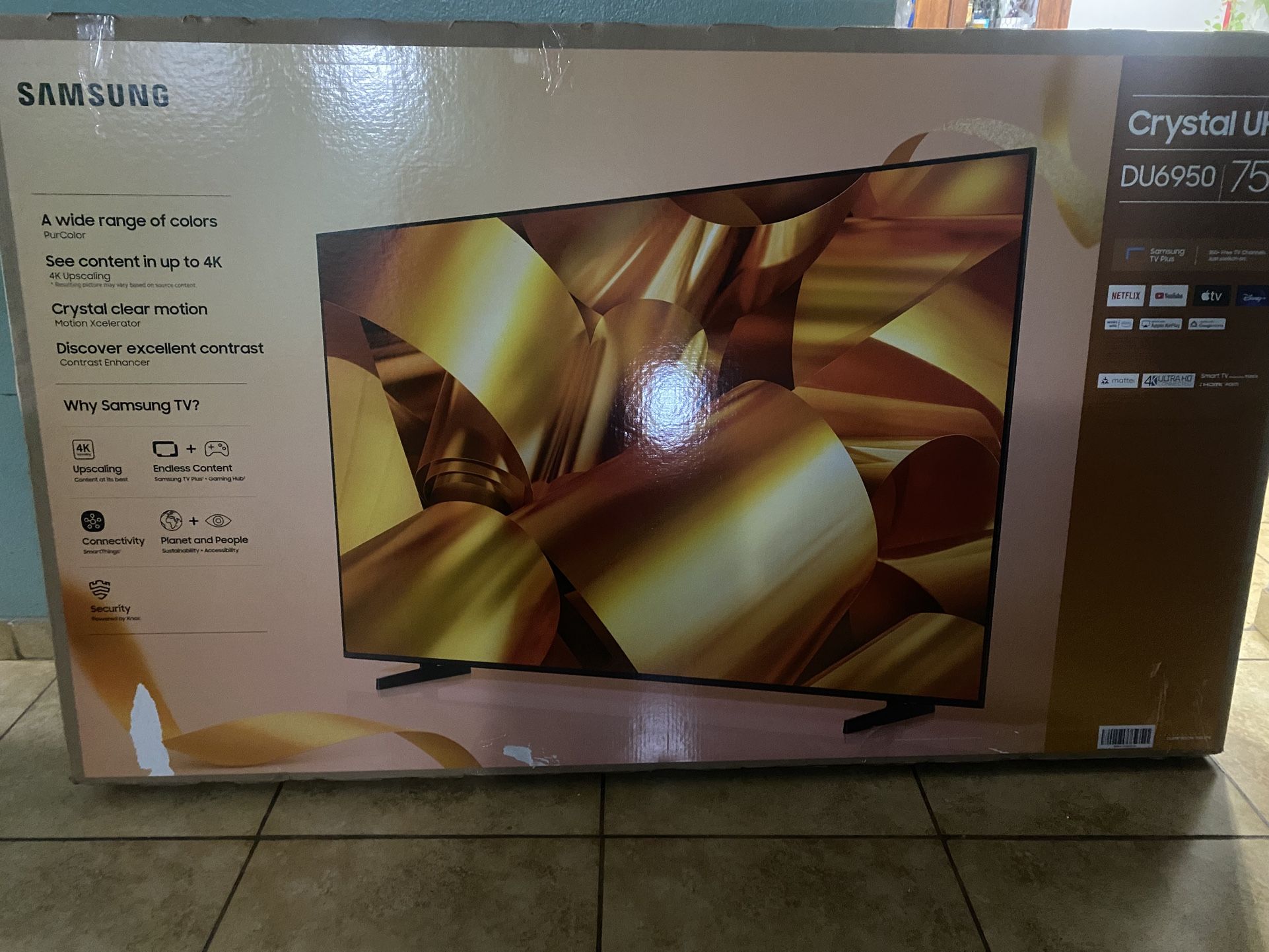 For Sale 75’’ Samsung TV. New In Box