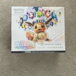 Pokémon TCG: Scarlet & Violet-Prismatic Evolutions Pokémon Center Elite Trainer Box