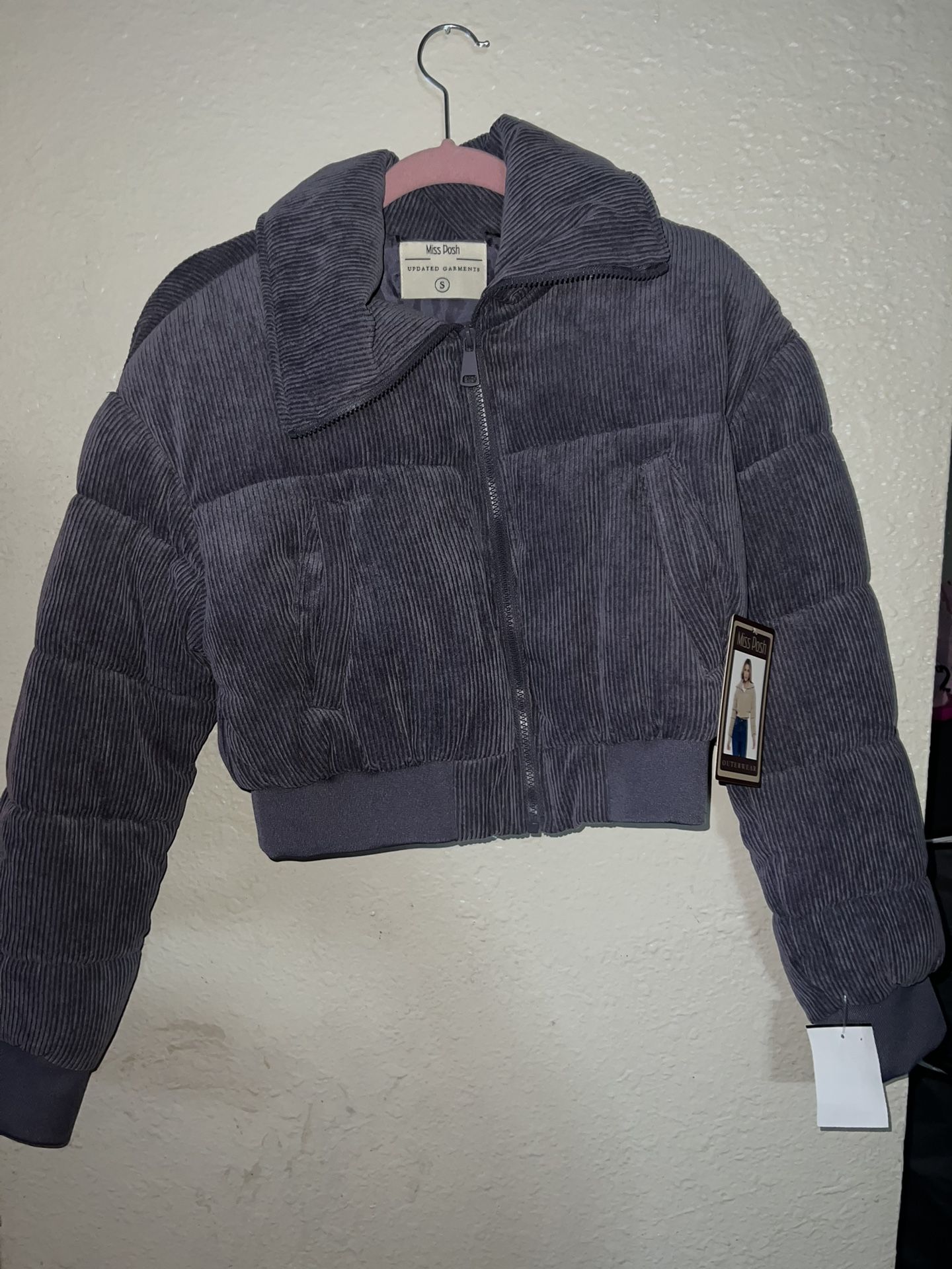 Lavender Corduroy Puffer New With Tages