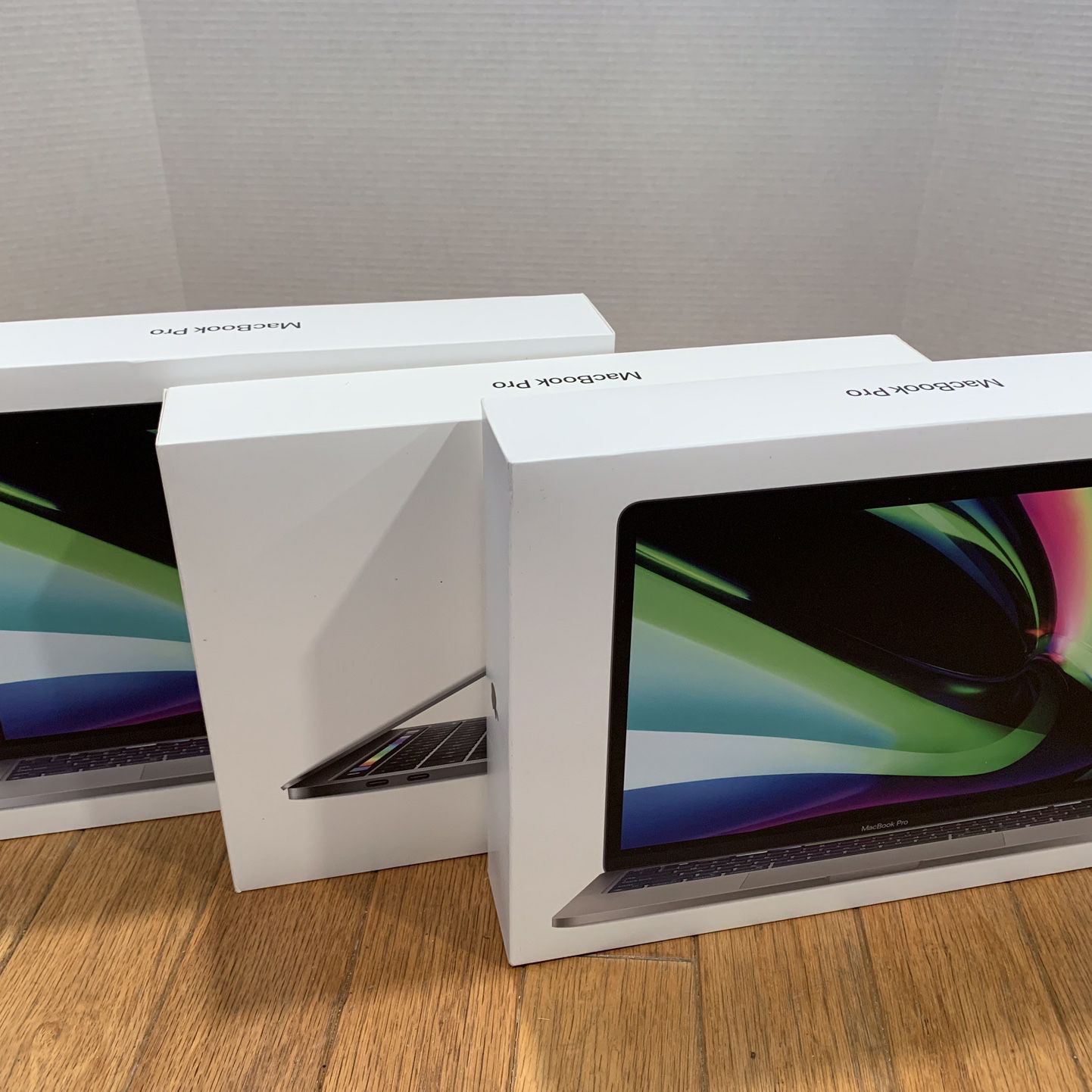 $520 each, i7/16GB RAM/256GB, Touch Bar 2019 MacBook Pro 13”, $2338 each org. retail