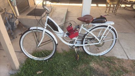 Motorized Cruiser Bicycle with Gas Engine Kit