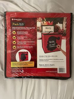 NEW Pack Write 2-piece holiday Storage Set - $10