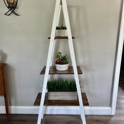 Rustic Ladder Shelf 
