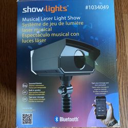 Show Lights Musical Seasonal Laser Light Show w/remote Bluetooth
