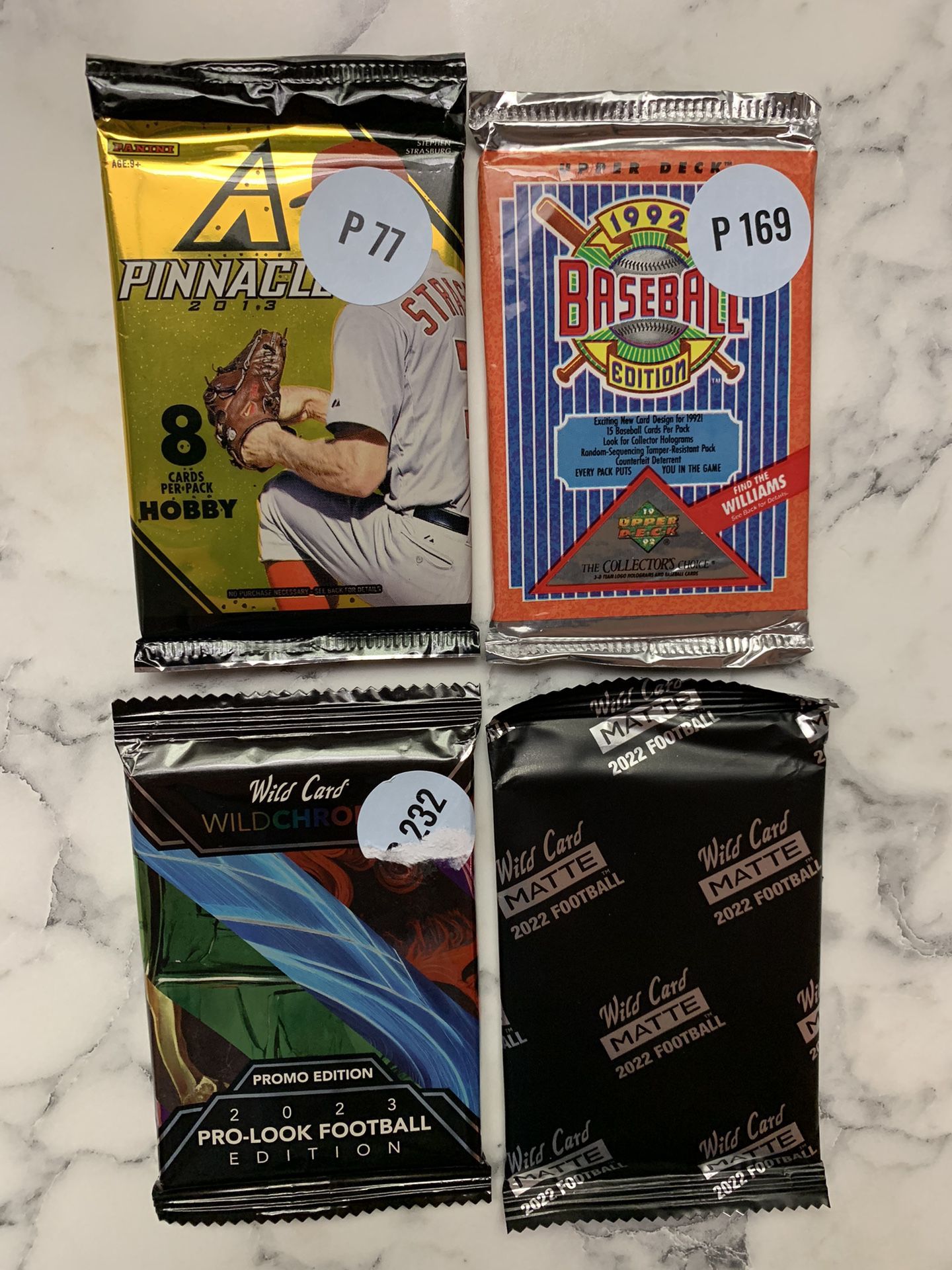 8 High Demand Baseball & Football Sealed Packs