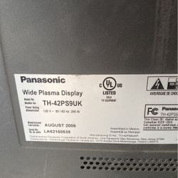 Panasonic TV 42