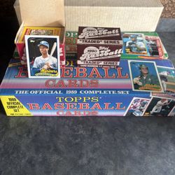 1989 & 1 9 9 0 Topps Baseball Card Factory Sets Including Traded Sets Ken Griffey Jr Rookie