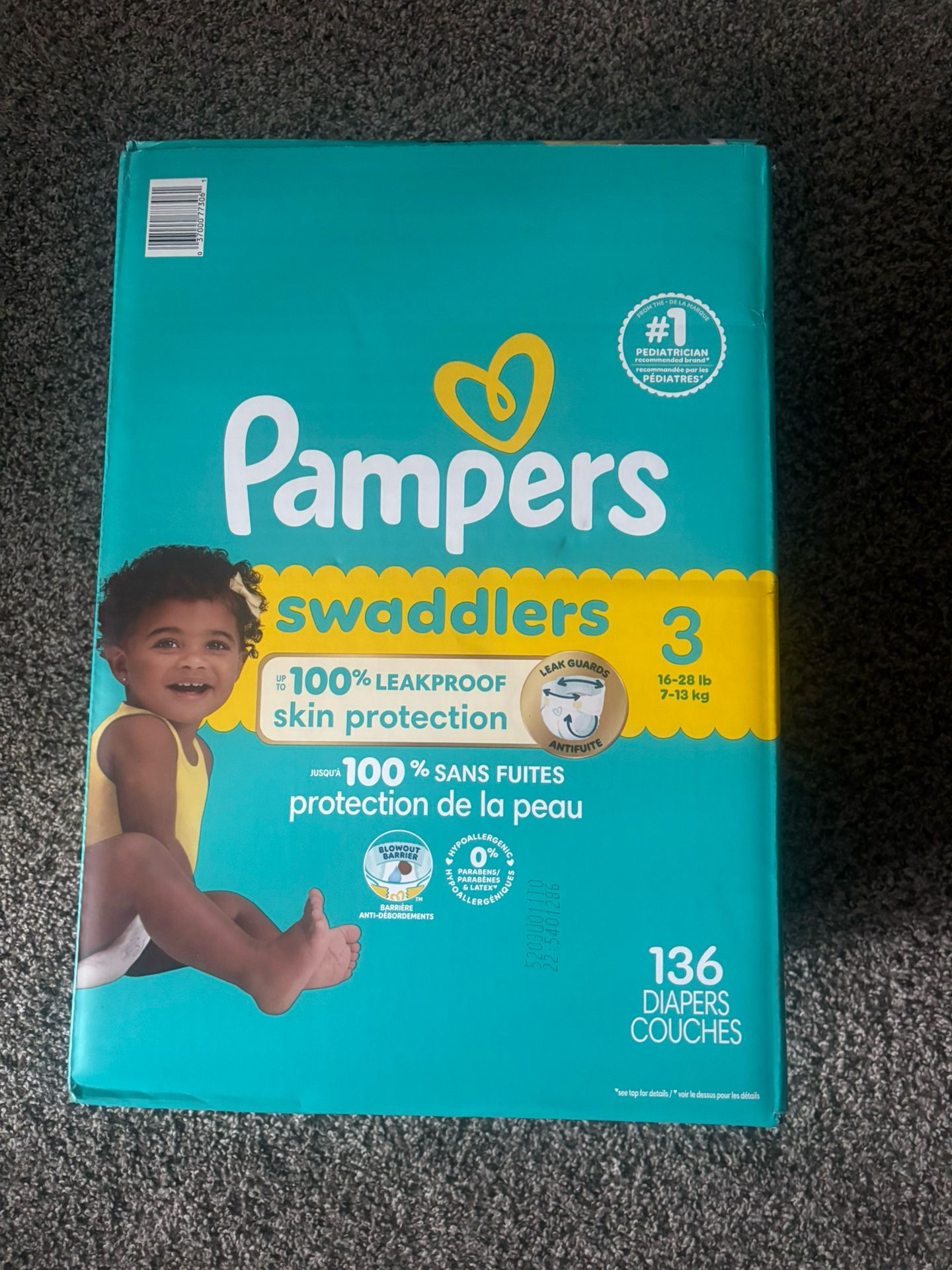 Huggies(sz1) Pampers(sz3)
