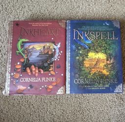 Cornelia Funke Inkheart Trilogy Inkheart & Inkspell 2-Book Lot Hardcover DJ