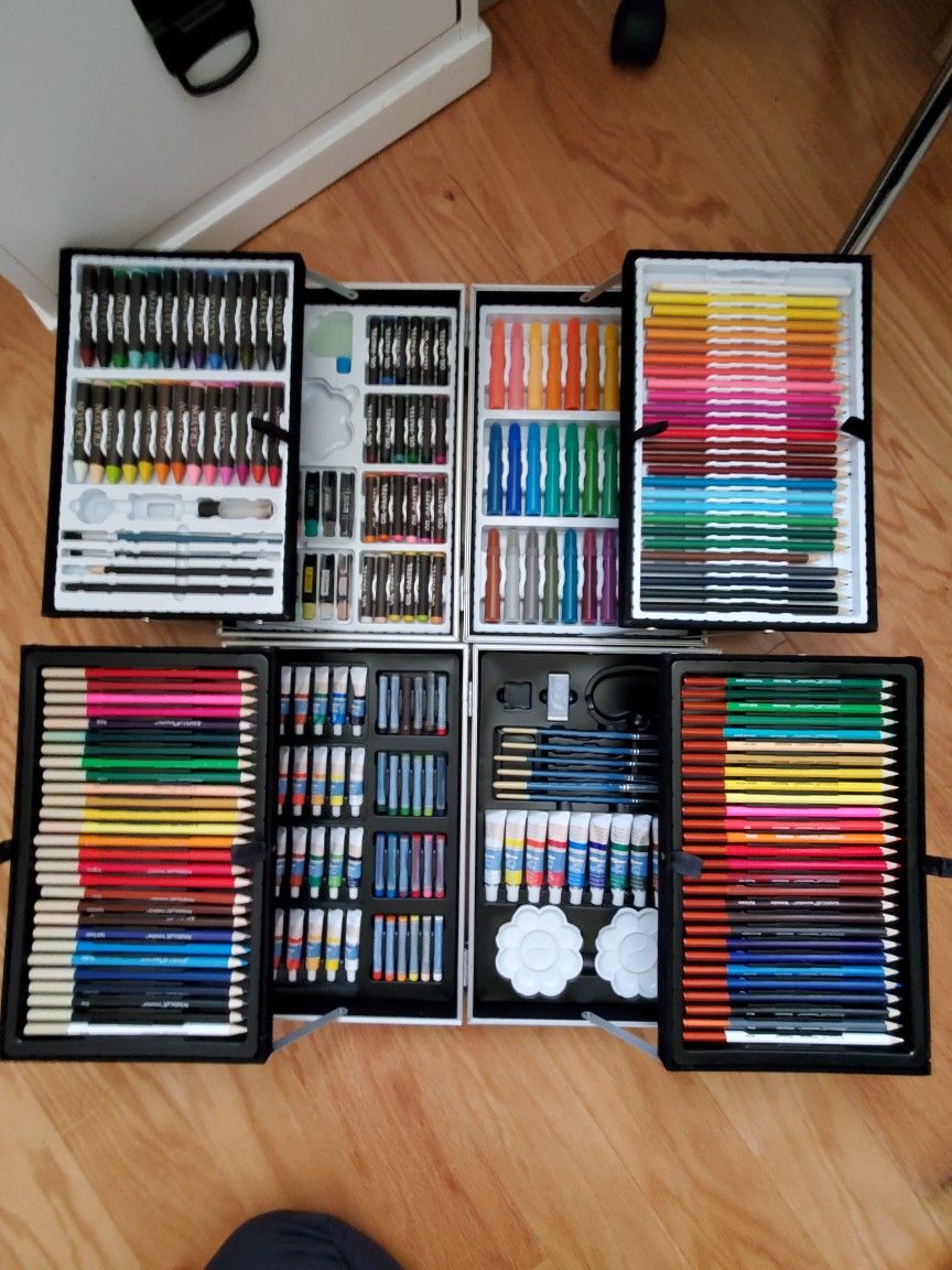 2 Briefcases Of Art Supplies