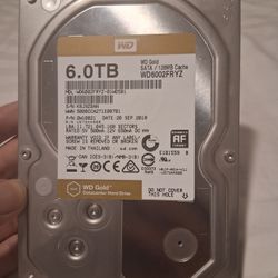 The Western Digital (WD) Gold 6TB - Hard Drives. Read description.